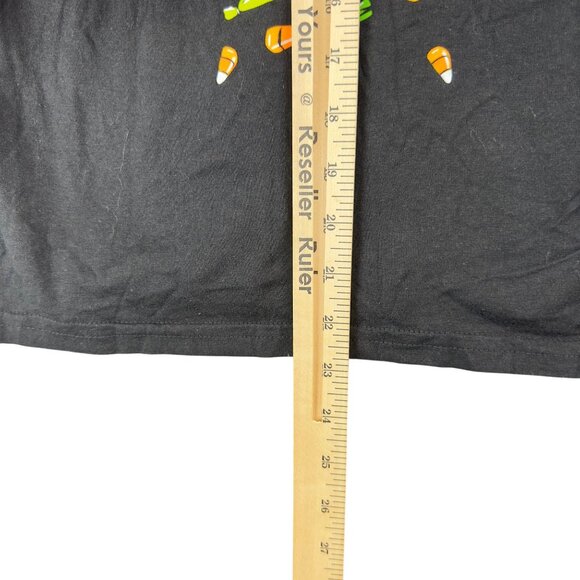 Celebrate Halloween Skeleton Candy Long Sleeve Shirt L/G 10-12 Youth Black Soot - Picture 7 of 8